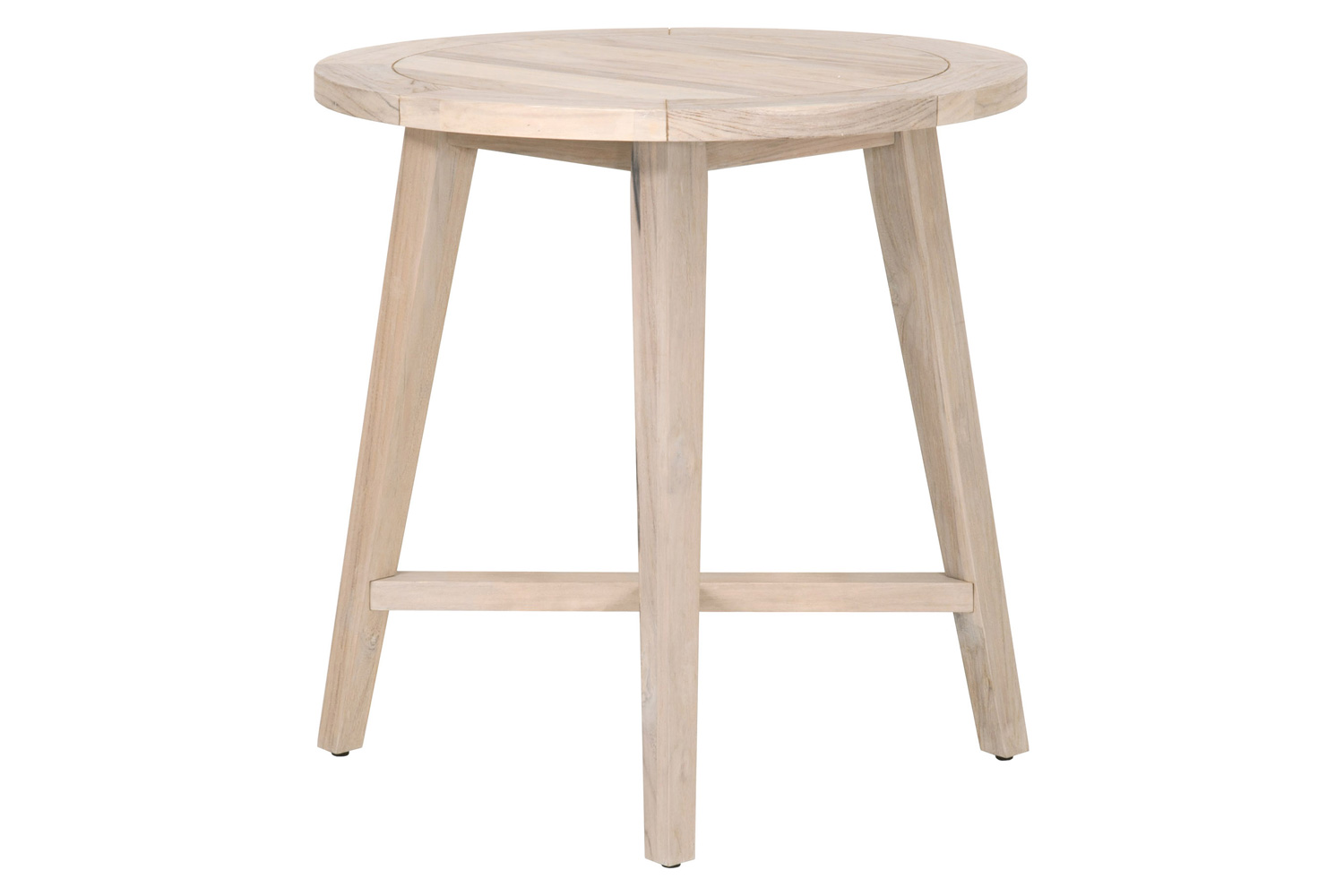 Essentials Woven Carmel Outdoor 36" Round Counter Table - Gray Teak