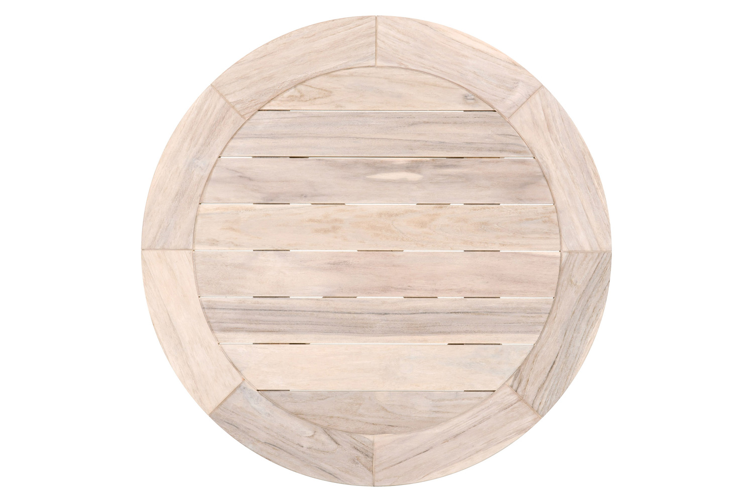 Essentials Woven Carmel Outdoor 36" Round Counter Table - Gray Teak