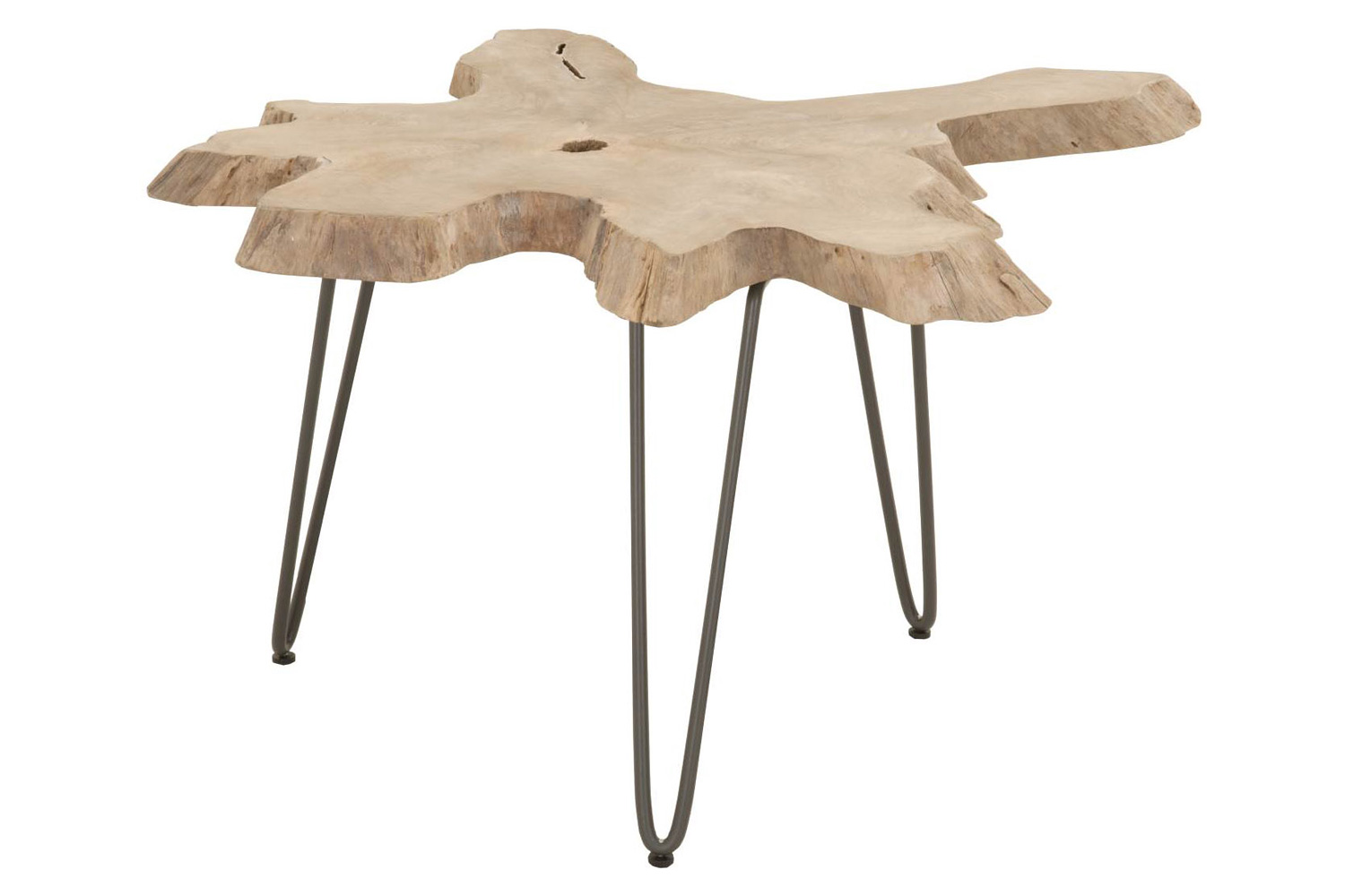 Essentials - Woven Drift Nesting Coffee Table in Gray Teak