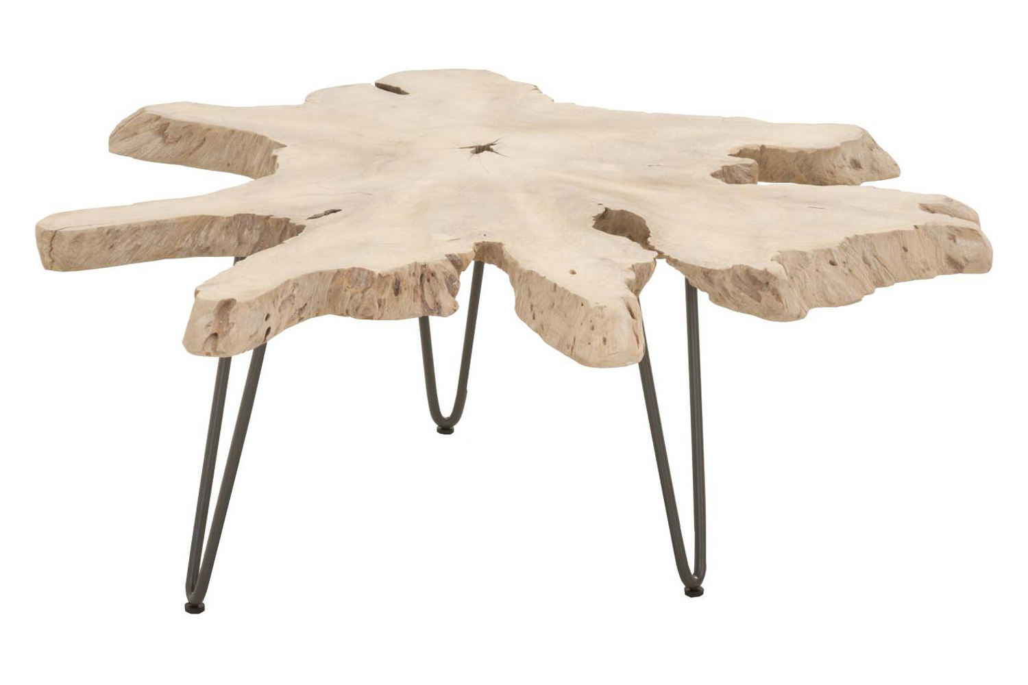 Essentials - Woven Drift Nesting Coffee Table in Gray Teak