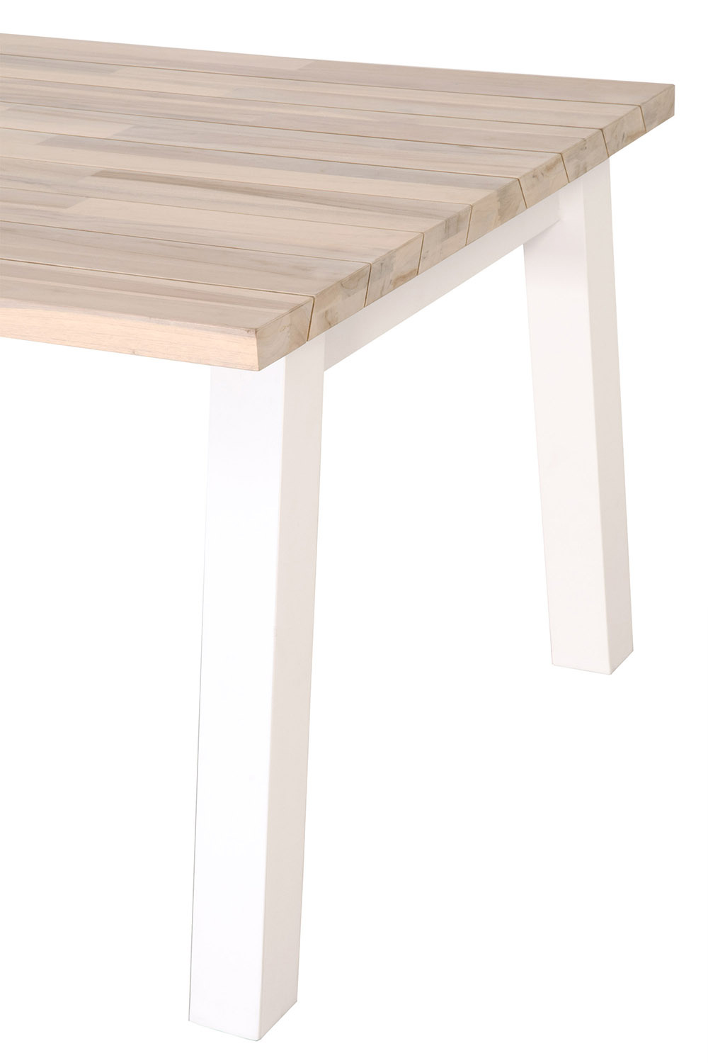 Essentials - Woven Diego Outdoor Dining Table Top in Gray Teak