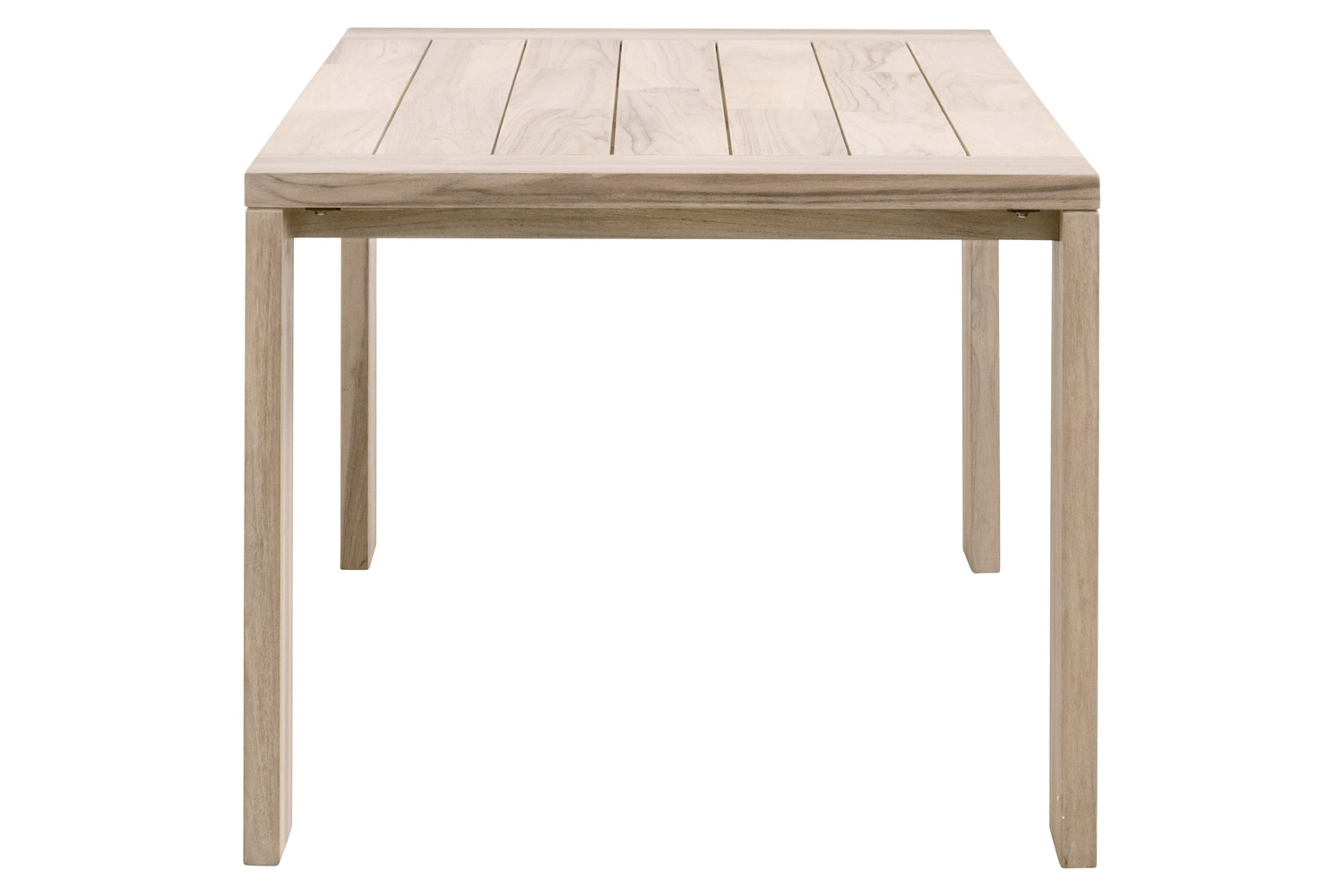 Essentials Woven Sur Outdoor Dining Table - Gray Teak