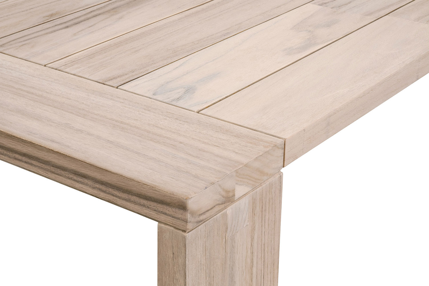 Essentials Woven Sur Outdoor Dining Table - Gray Teak