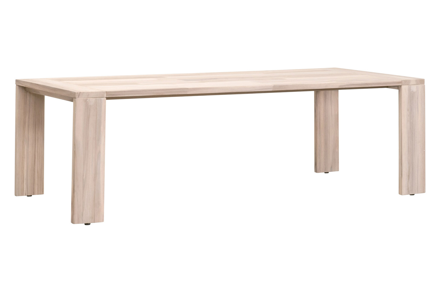 Essentials Woven Big Sur Outdoor Dining Table - Gray Teak