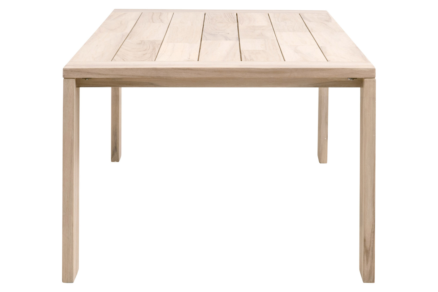 Essentials Woven Big Sur Outdoor Dining Table - Gray Teak