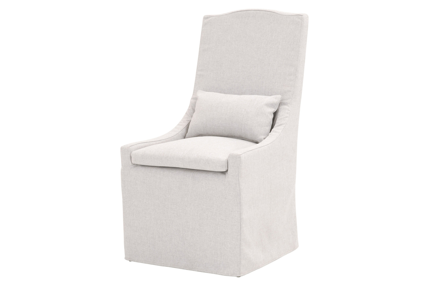 Essentials - Woven Adele Outdoor Slipcover Dining Chair in Blanca