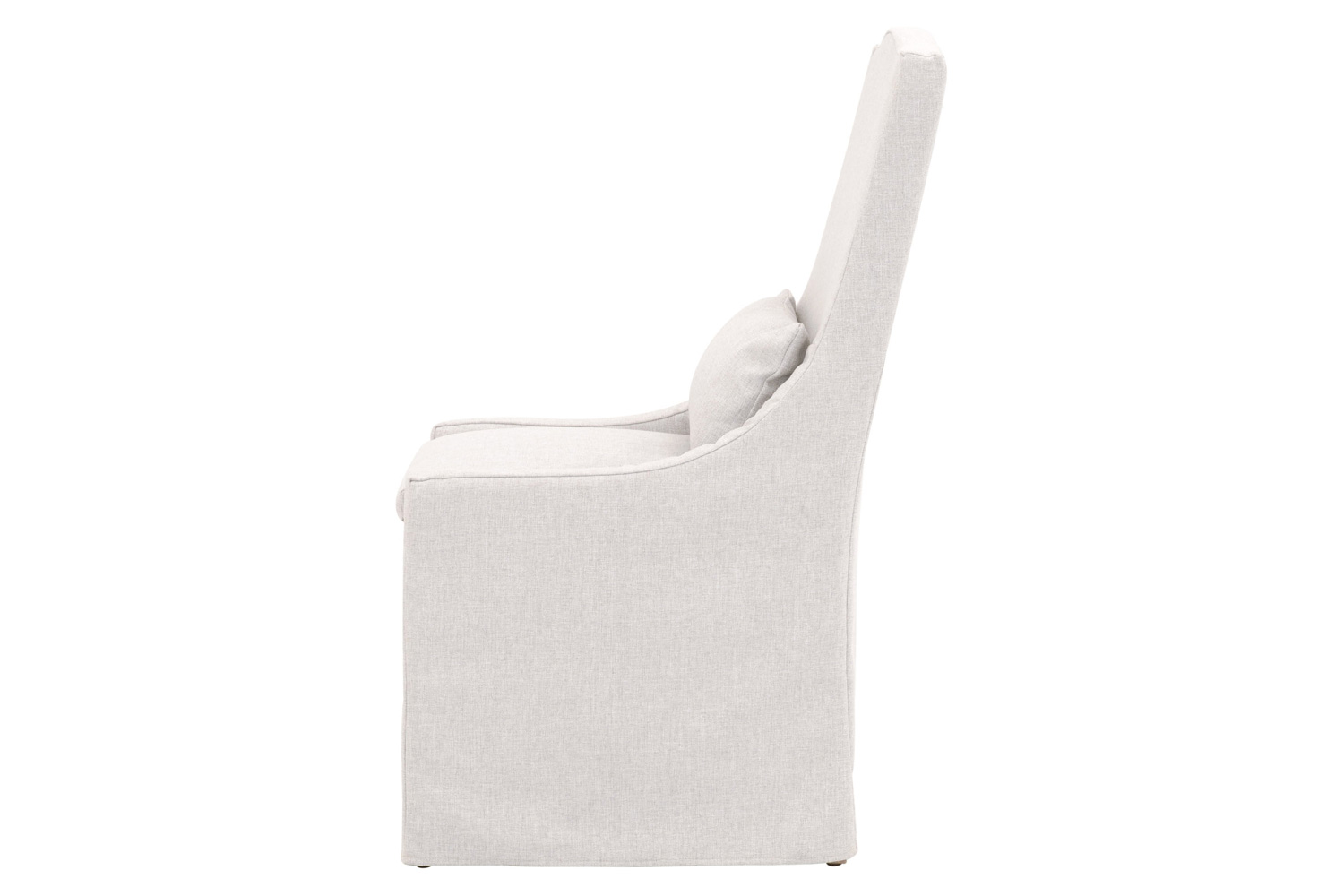 Essentials - Woven Adele Outdoor Slipcover Dining Chair in Blanca