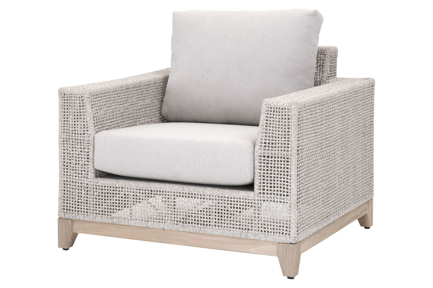 Essentials - Woven Tropez Outdoor Sofa Chair in Taupe