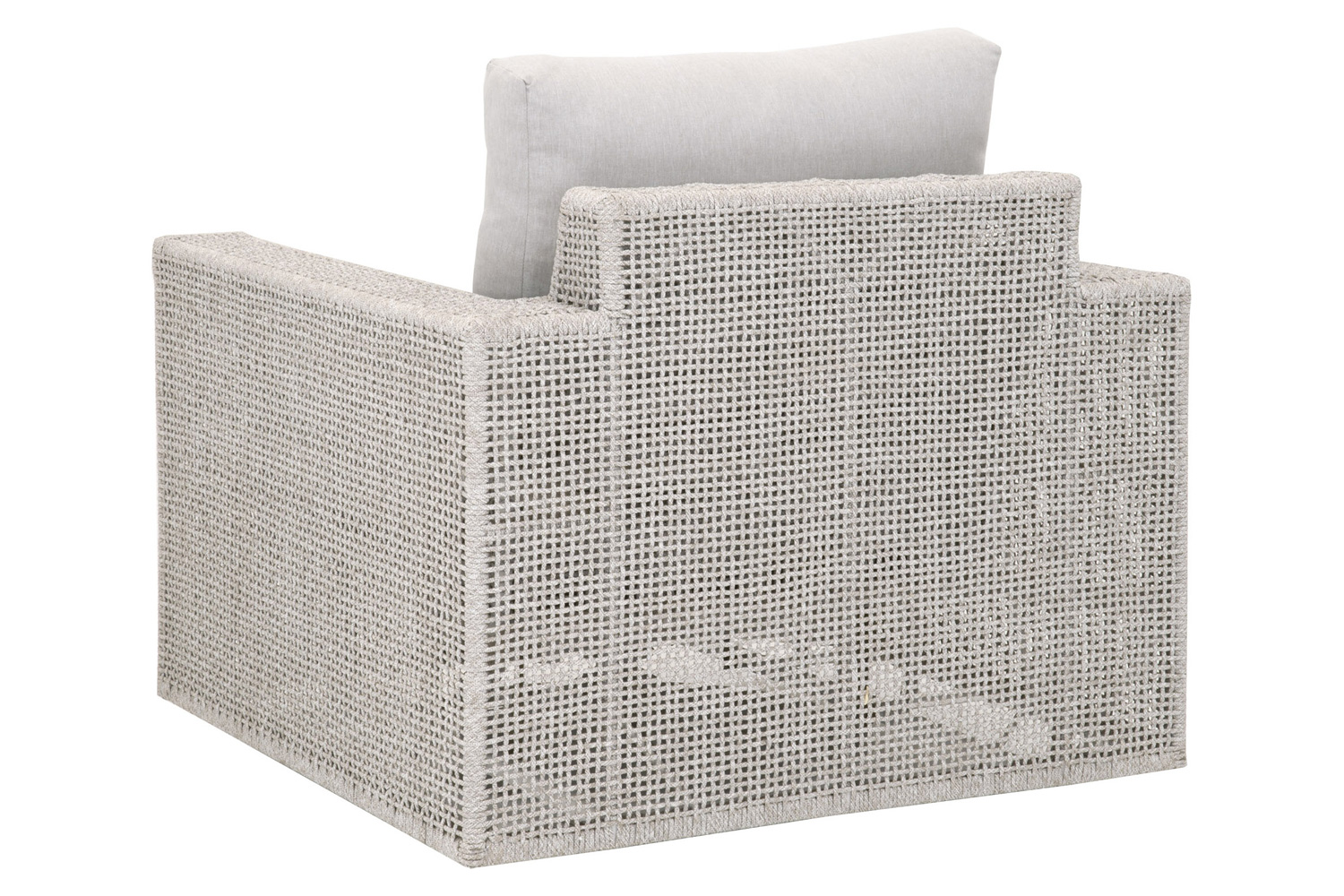 Essentials - Woven Tropez Outdoor Swivel Rocker Sofa Chair in Taupe