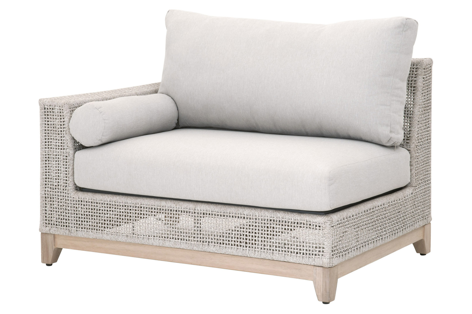 Essentials - Woven Tropez Outdoor Modular Left Facing 1-Arm Sofa