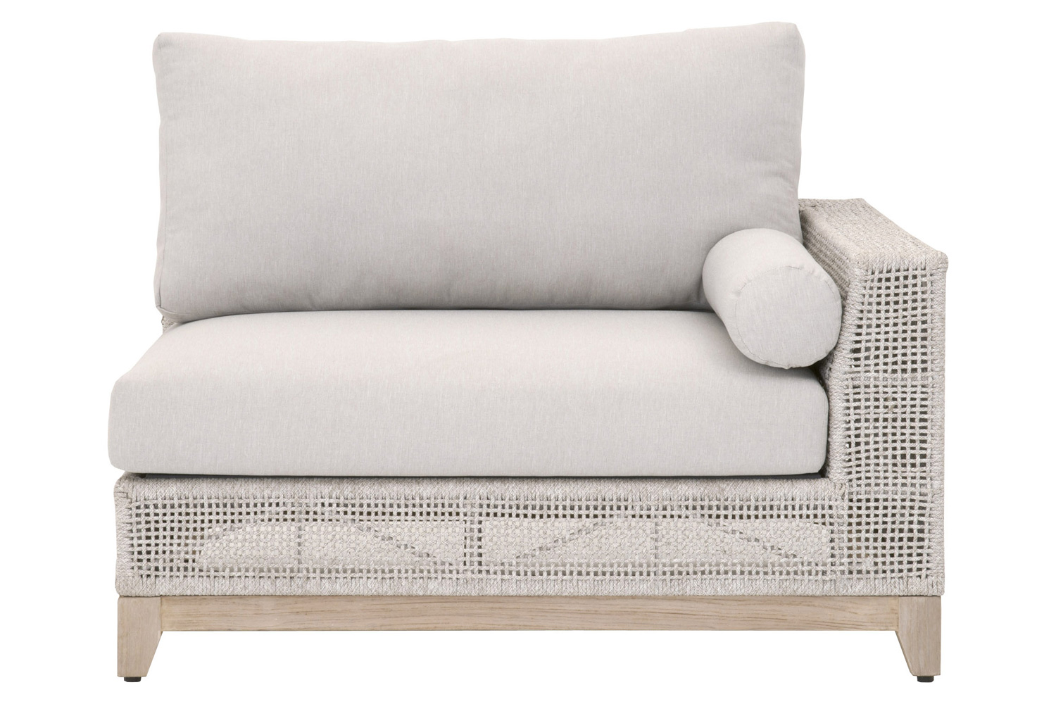 Essentials - Woven Tropez Outdoor Modular Left Facing 1-Arm Sofa