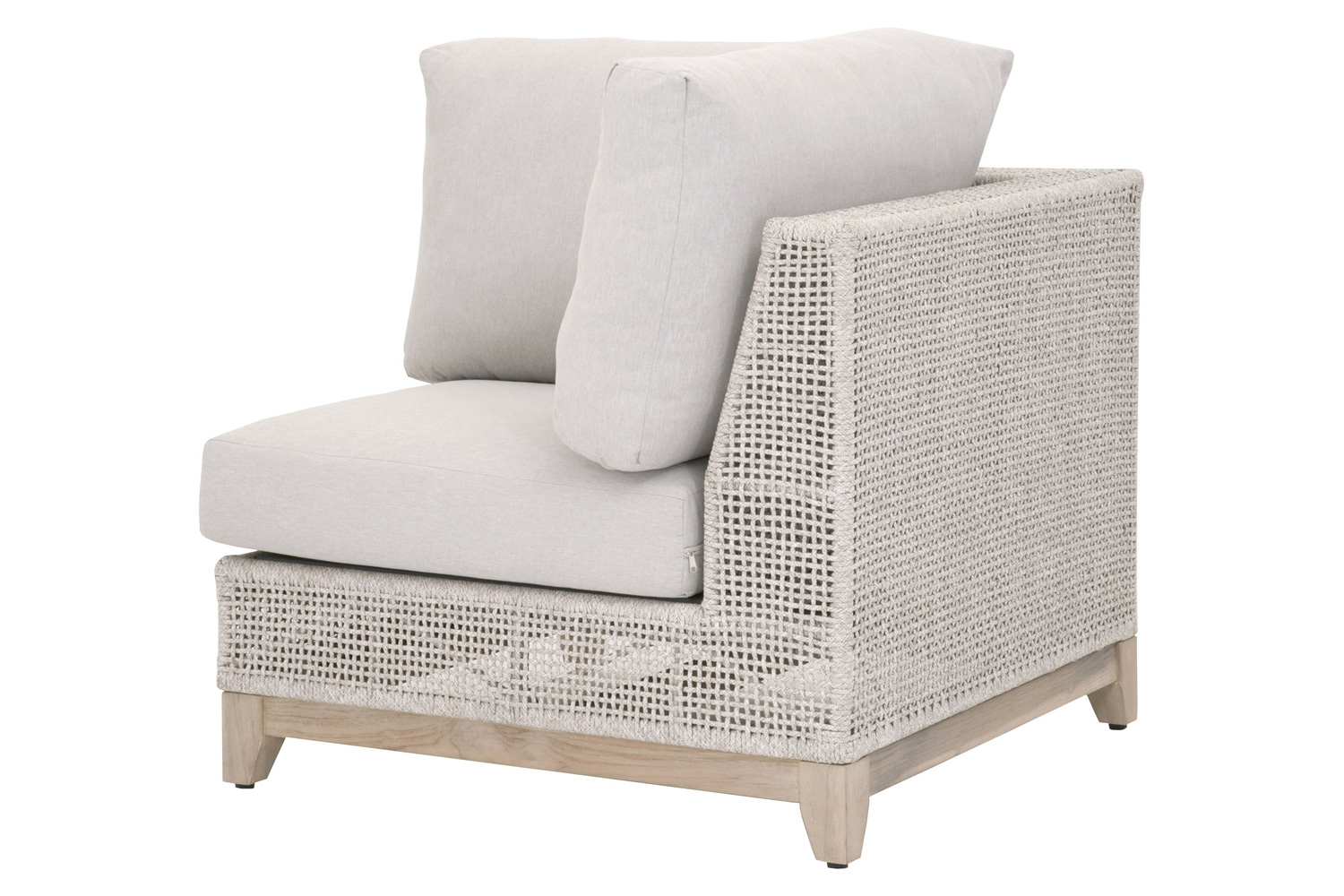 Essentials - Woven Tropez Outdoor Modular Corner Sofa in Taupe