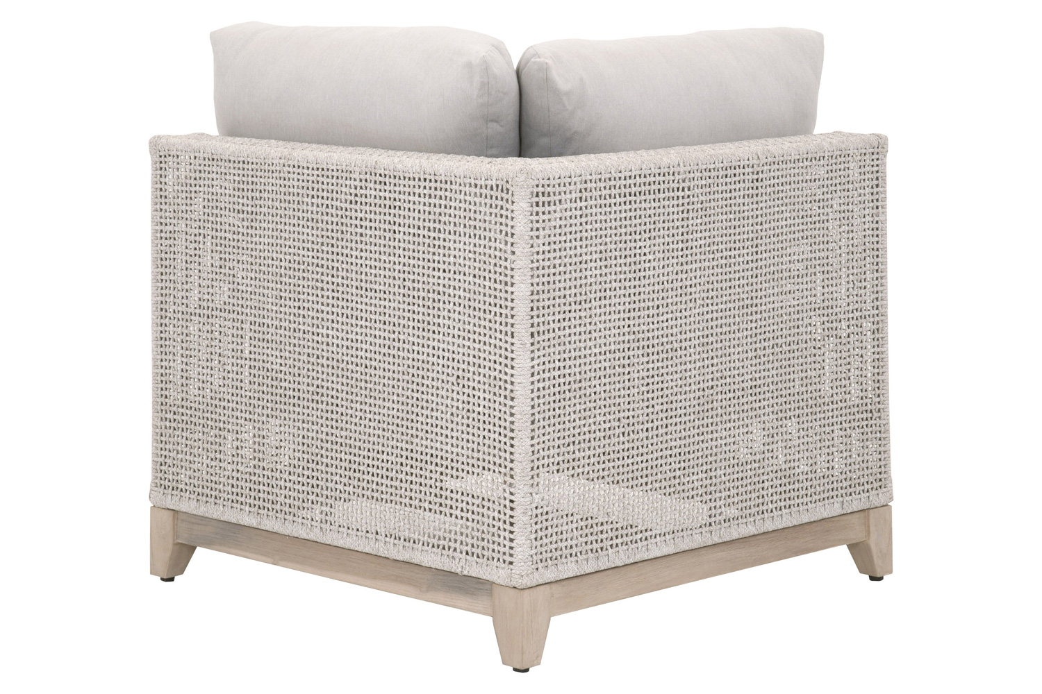 Essentials - Woven Tropez Outdoor Modular Corner Sofa in Taupe