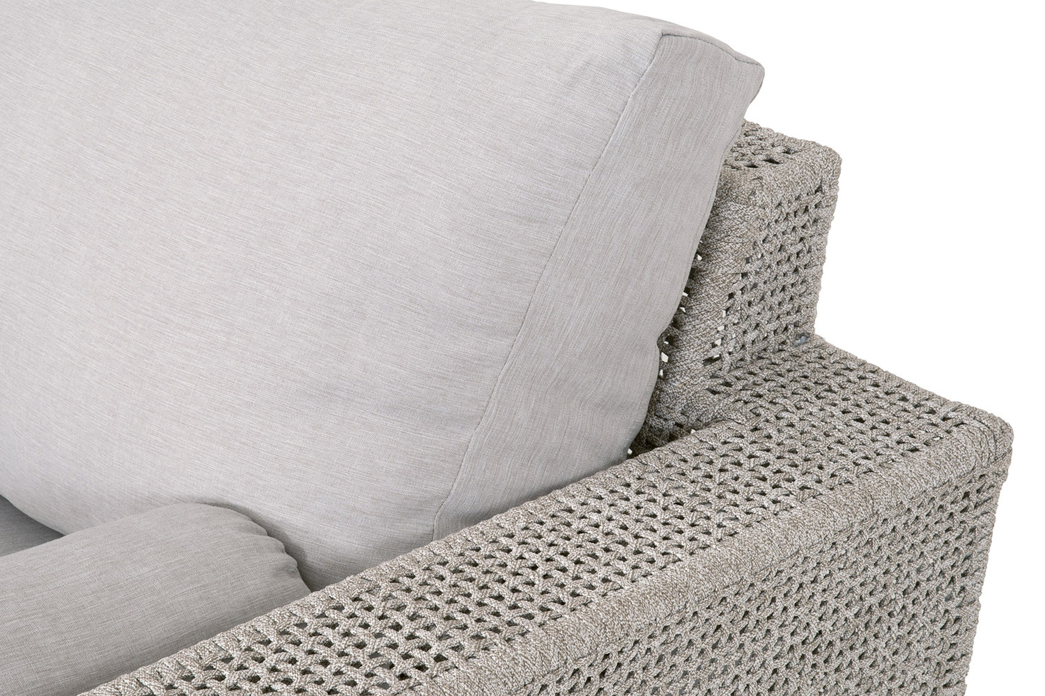 Essentials - Woven Tropez Outdoor 90" Sofa in Taupe