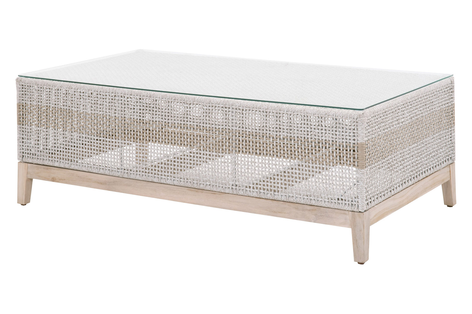 Essentials™ Woven Tapestry Outdoor Coffee Table - Taupe