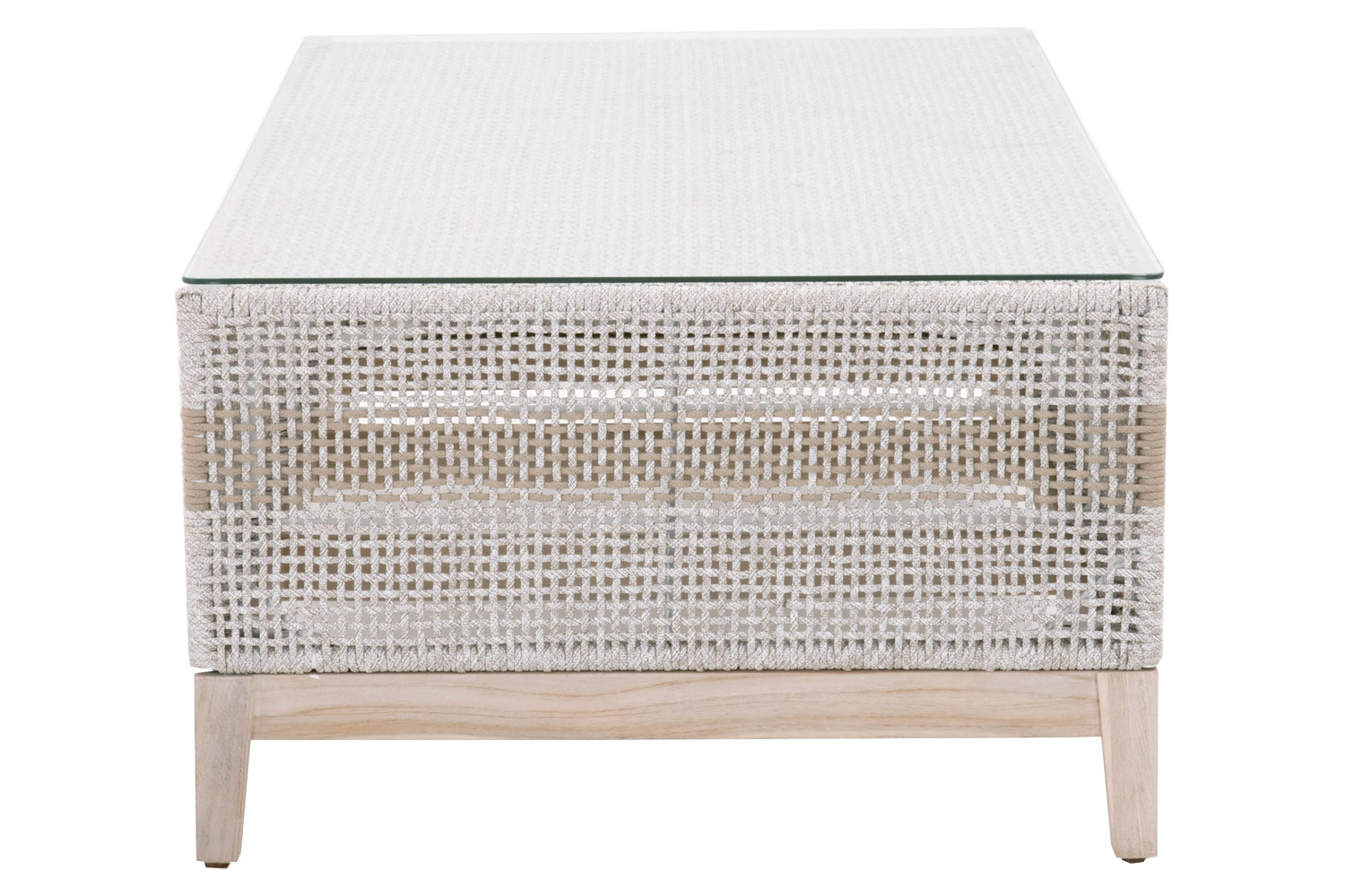 Essentials™ Woven Tapestry Outdoor Coffee Table - Taupe