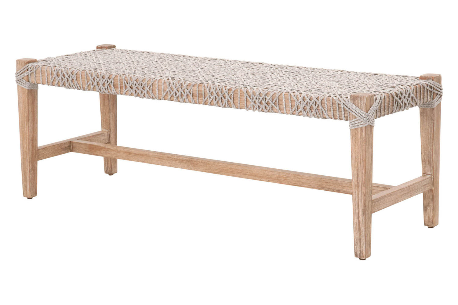 Essentials Woven Costa Bench - Taupe