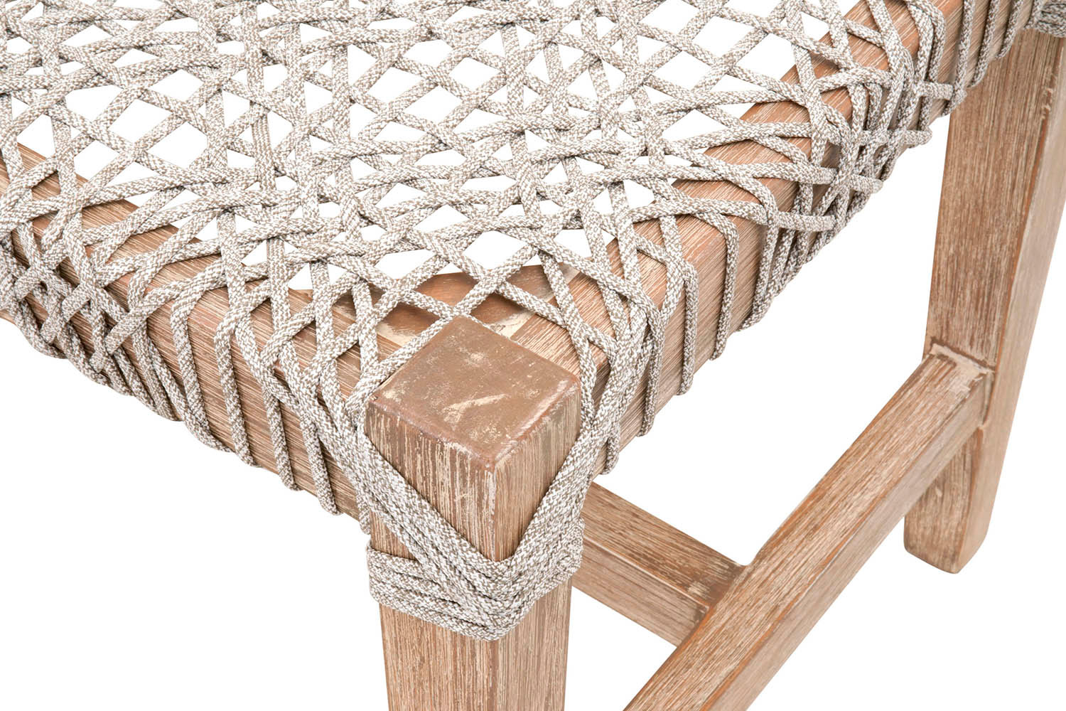 Essentials Woven Costa Bench - Taupe