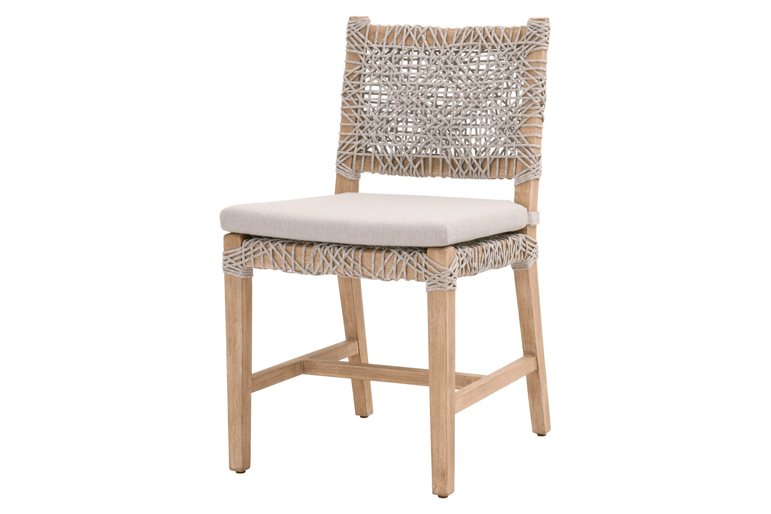 Essentials Woven Costa Dining Chair, Set of 2 - Natural Gray