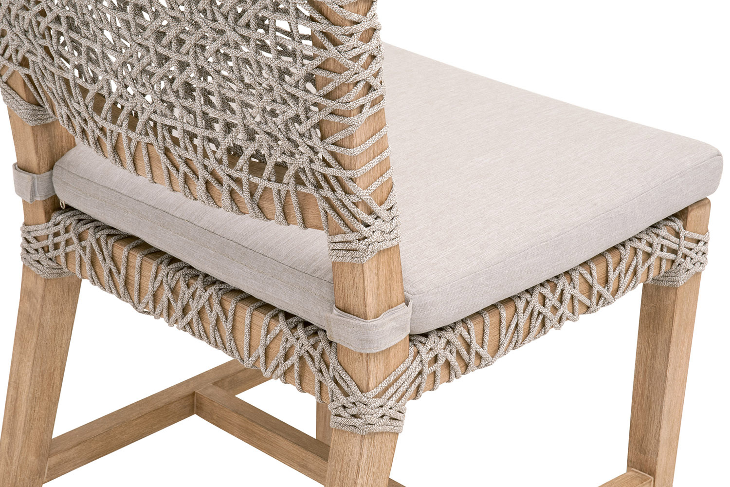 Essentials Woven Costa Dining Chair, Set of 2 - Natural Gray