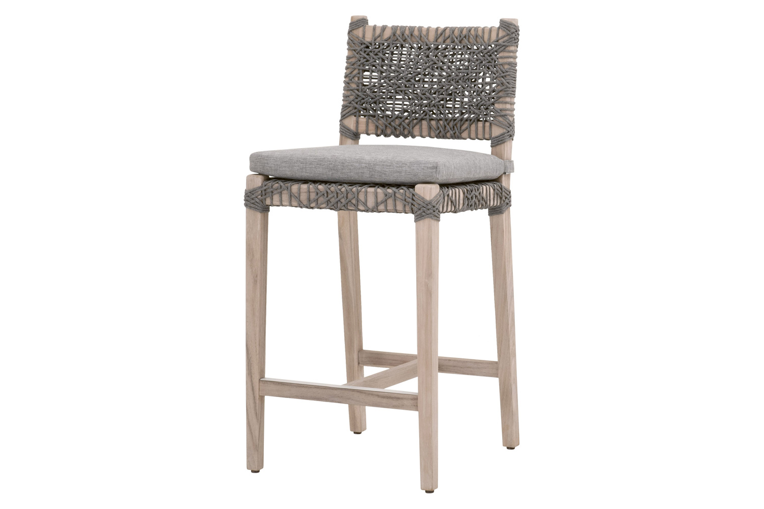 Essentials Woven Costa Outdoor Counter Stool - Performance Dove