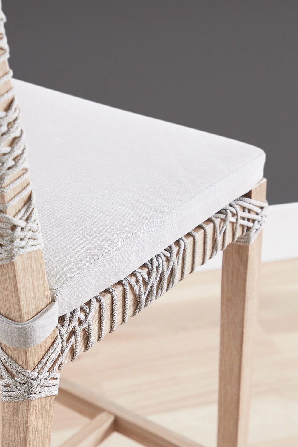 Essentials Woven Costa Counter Stool - Taupe