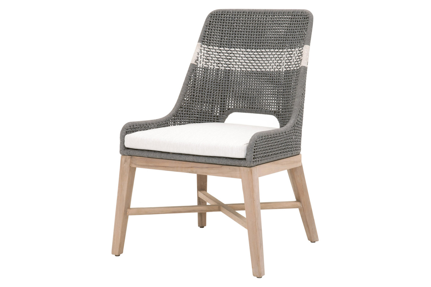 Essentials - Woven Tapestry Outdoor Dining Chair, Set of 2