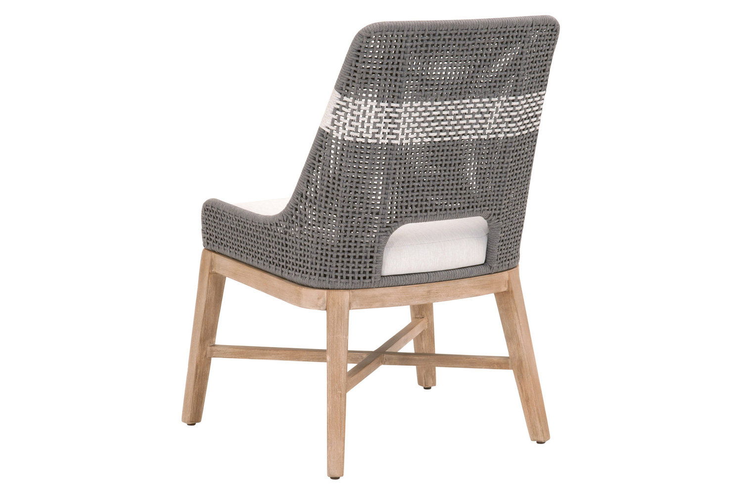 Essentials Woven Tapestry Dining Chair, Set of 2 - Dove Flat Rope