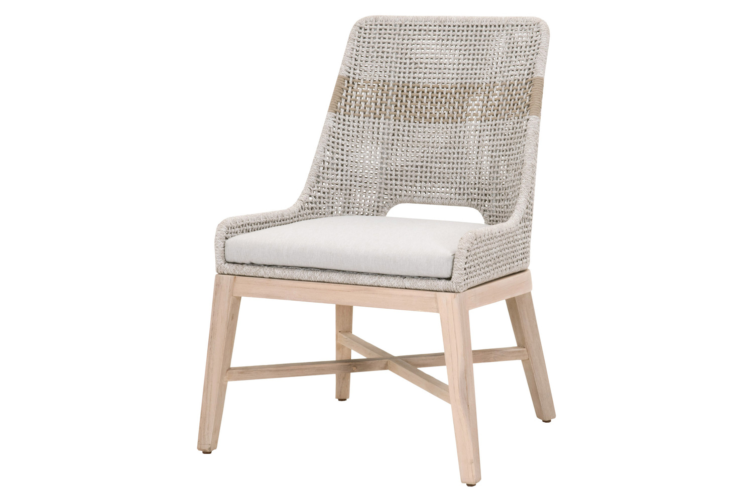 Essentials Woven Tapestry Outdoor Dining Chair, Set of 2 - Taupe