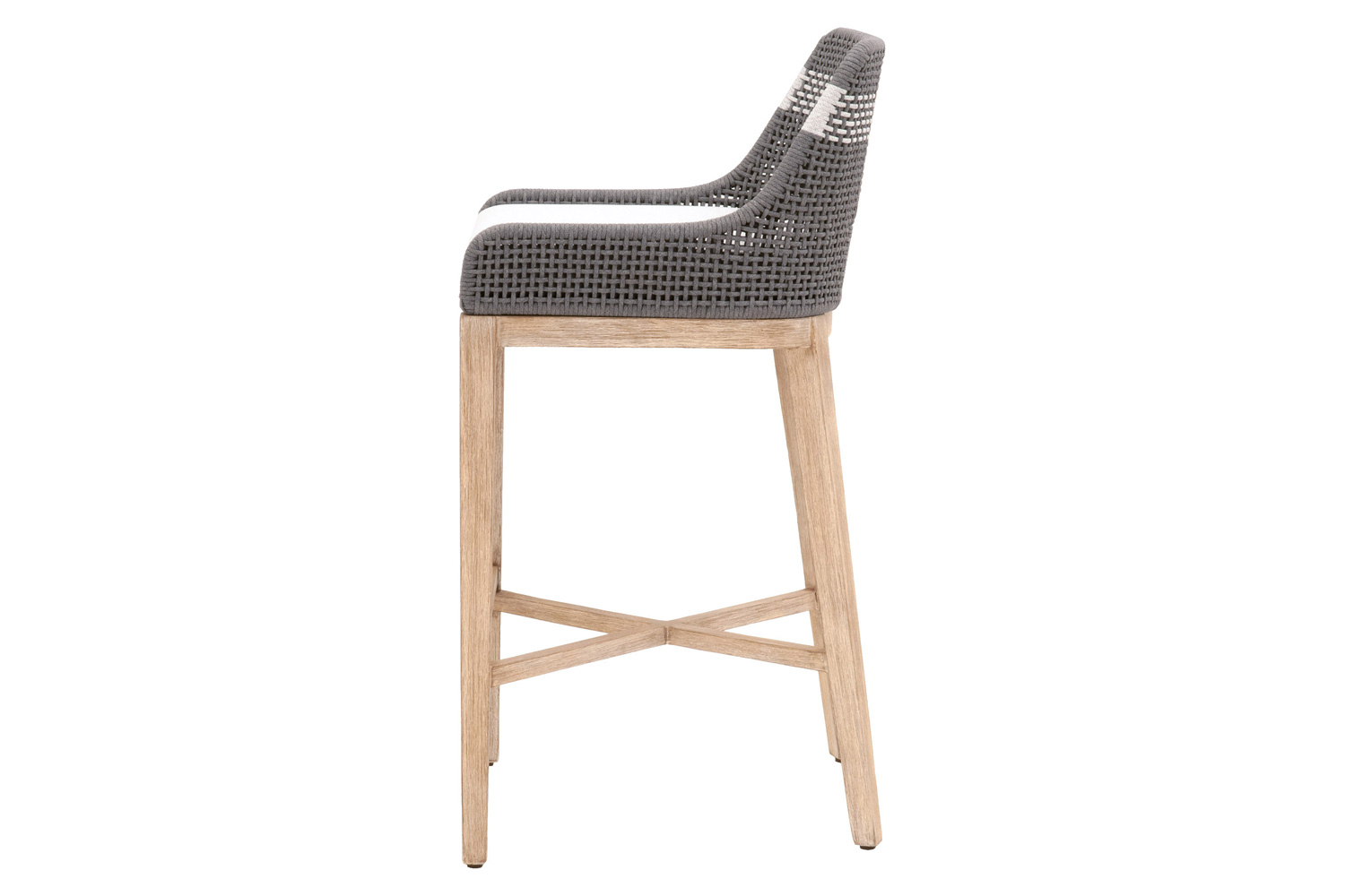 Essentials Woven Tapestry Barstool - Dove Flat Rope