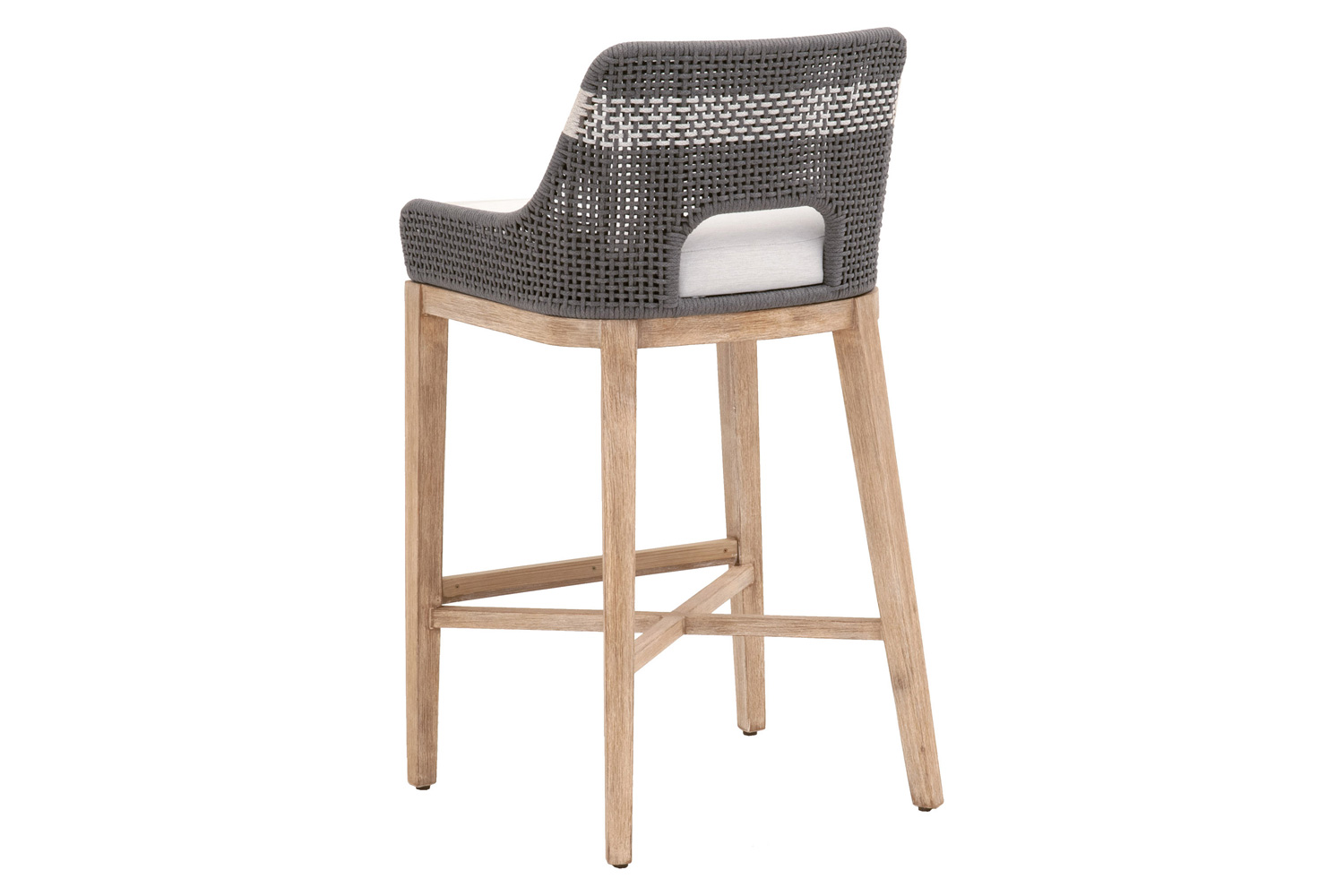 Essentials Woven Tapestry Barstool - Dove Flat Rope