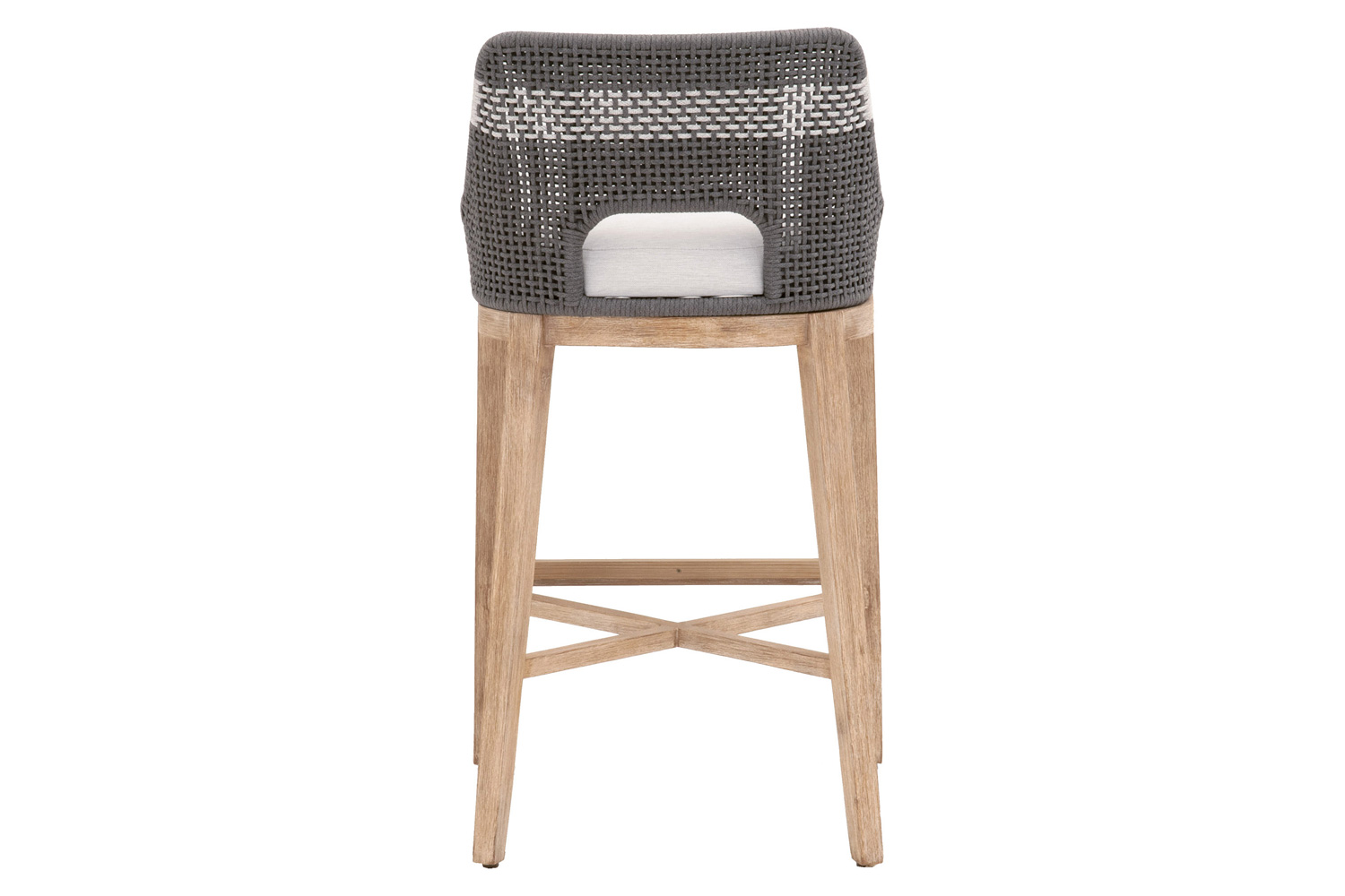 Essentials Woven Tapestry Barstool - Dove Flat Rope