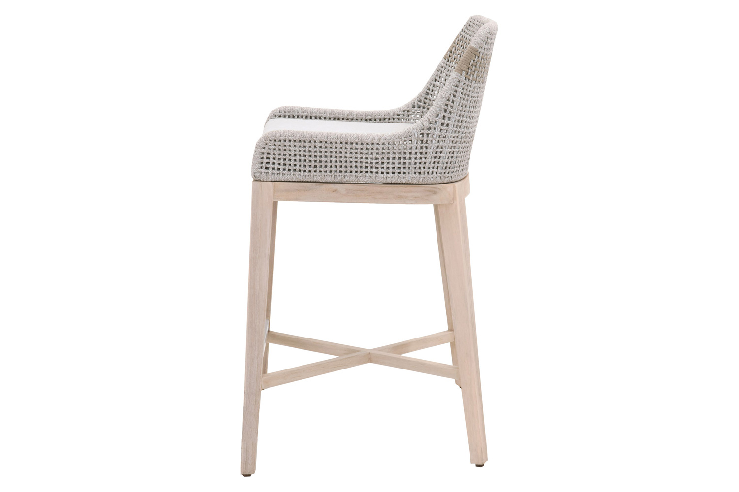 Essentials Woven Tapestry Outdoor Barstool - Taupe