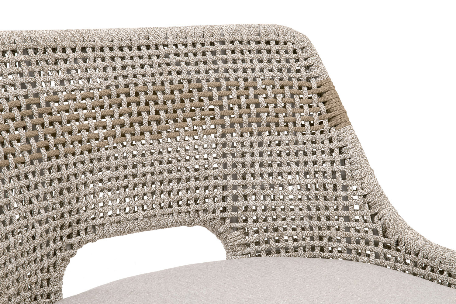 Essentials Woven Tapestry Barstool - Taupe White