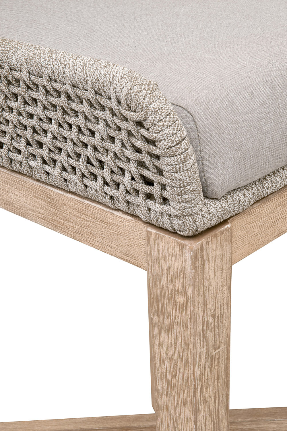 Essentials Woven Tapestry Barstool - Taupe White