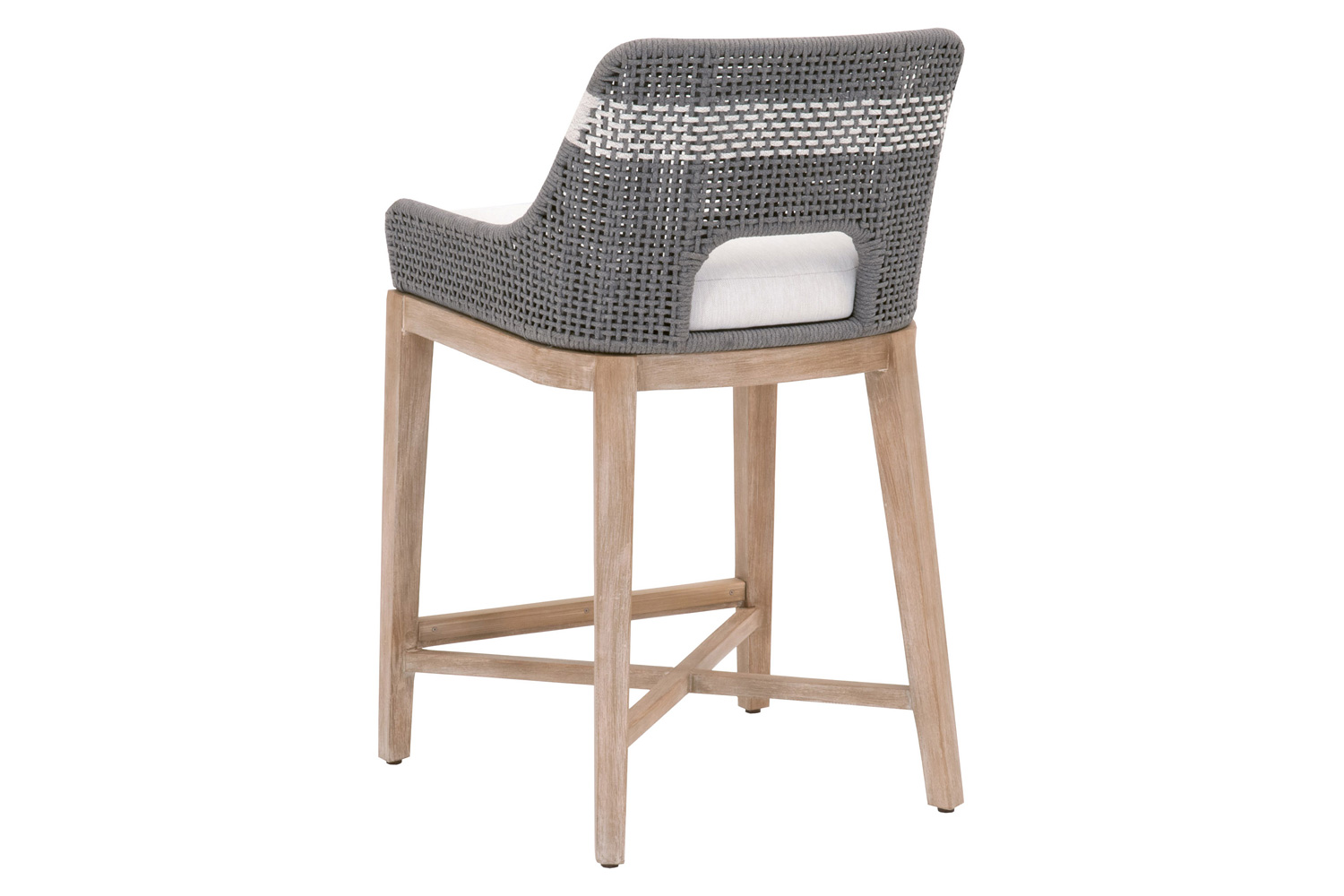 Essentials Woven Tapestry Counter Stool - Dove Flat Rope