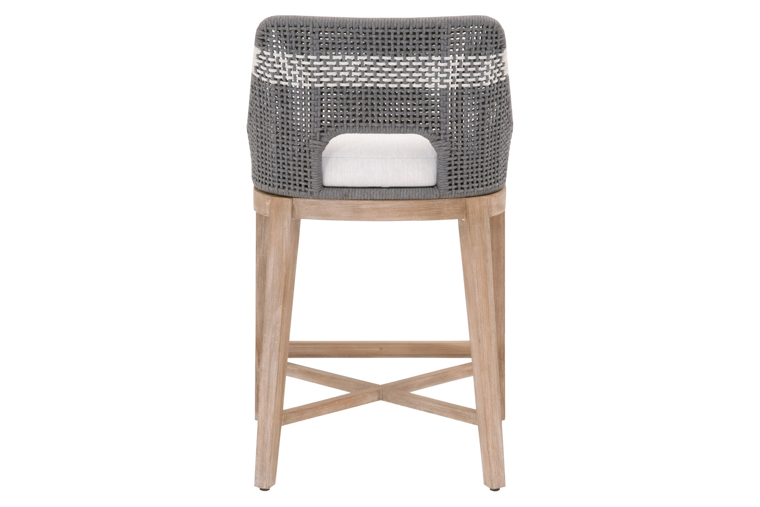 Essentials Woven Tapestry Counter Stool - Dove Flat Rope