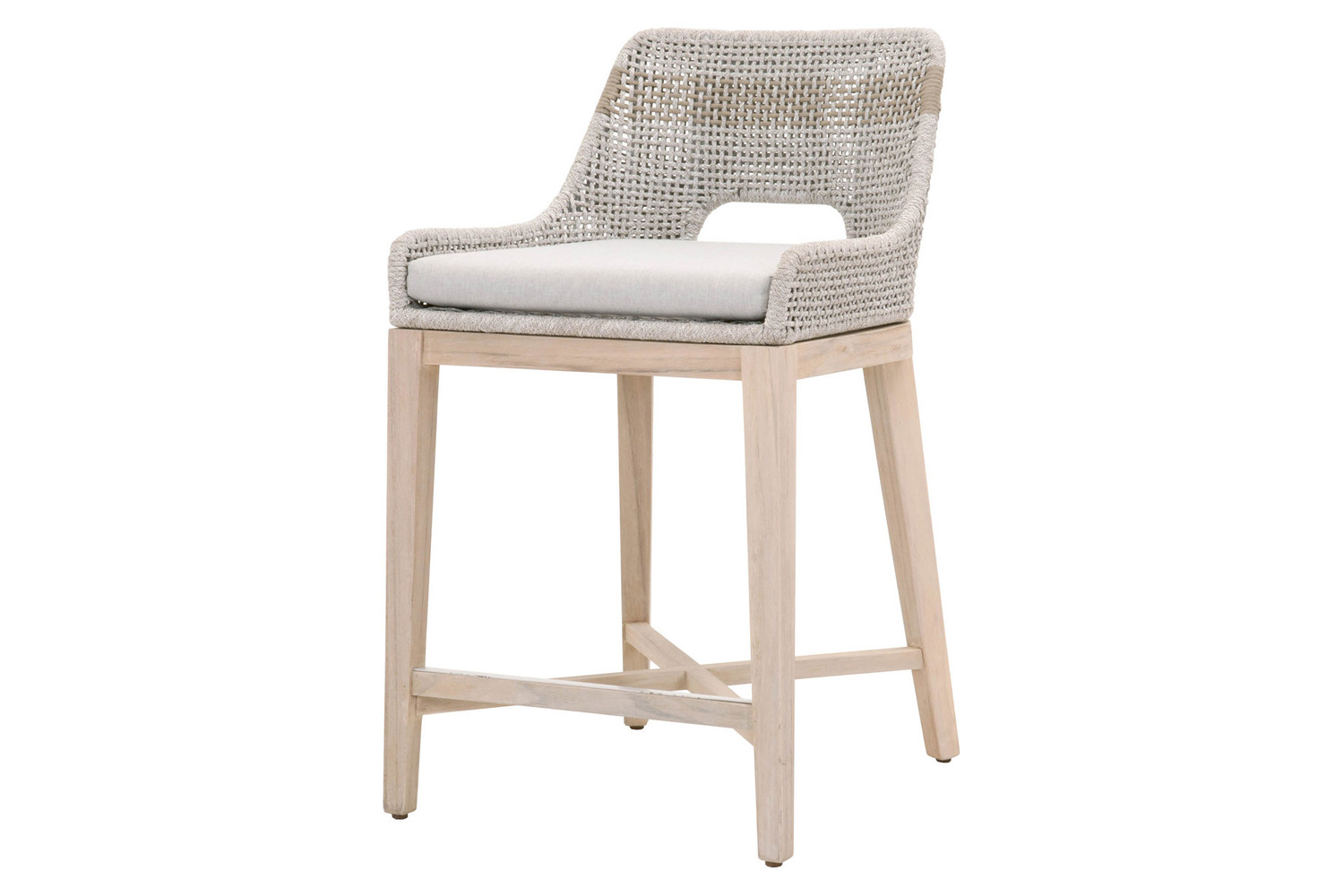 Essentials Woven Tapestry Outdoor Counter Stool - Taupe