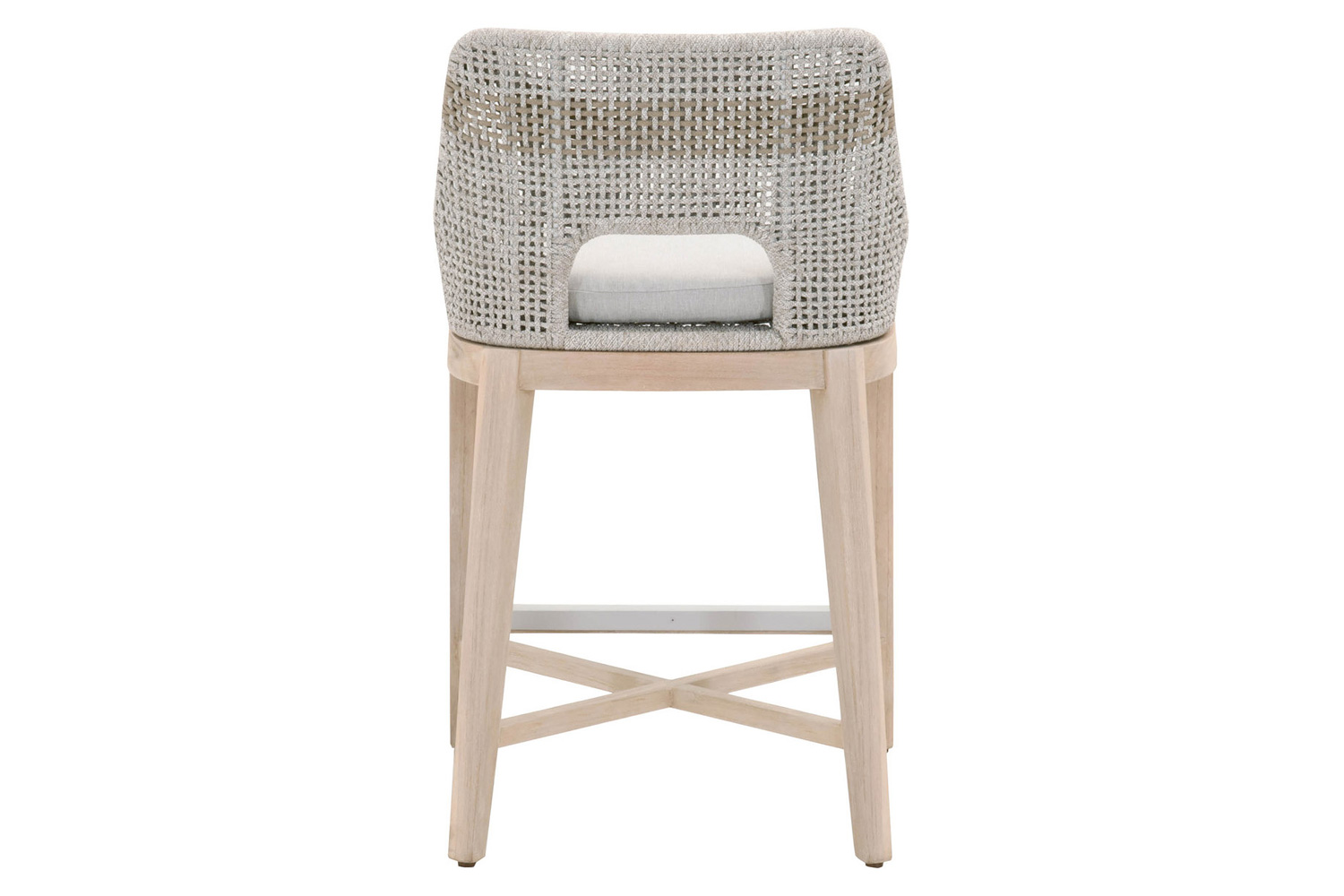 Essentials Woven Tapestry Outdoor Counter Stool - Taupe