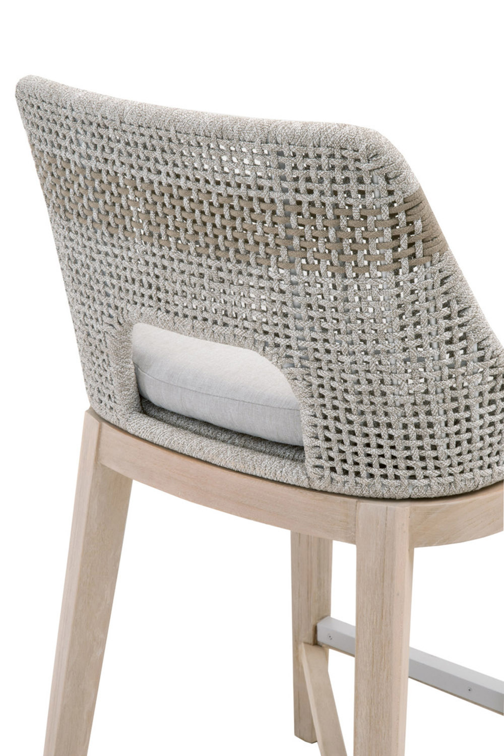 Essentials Woven Tapestry Outdoor Counter Stool - Taupe