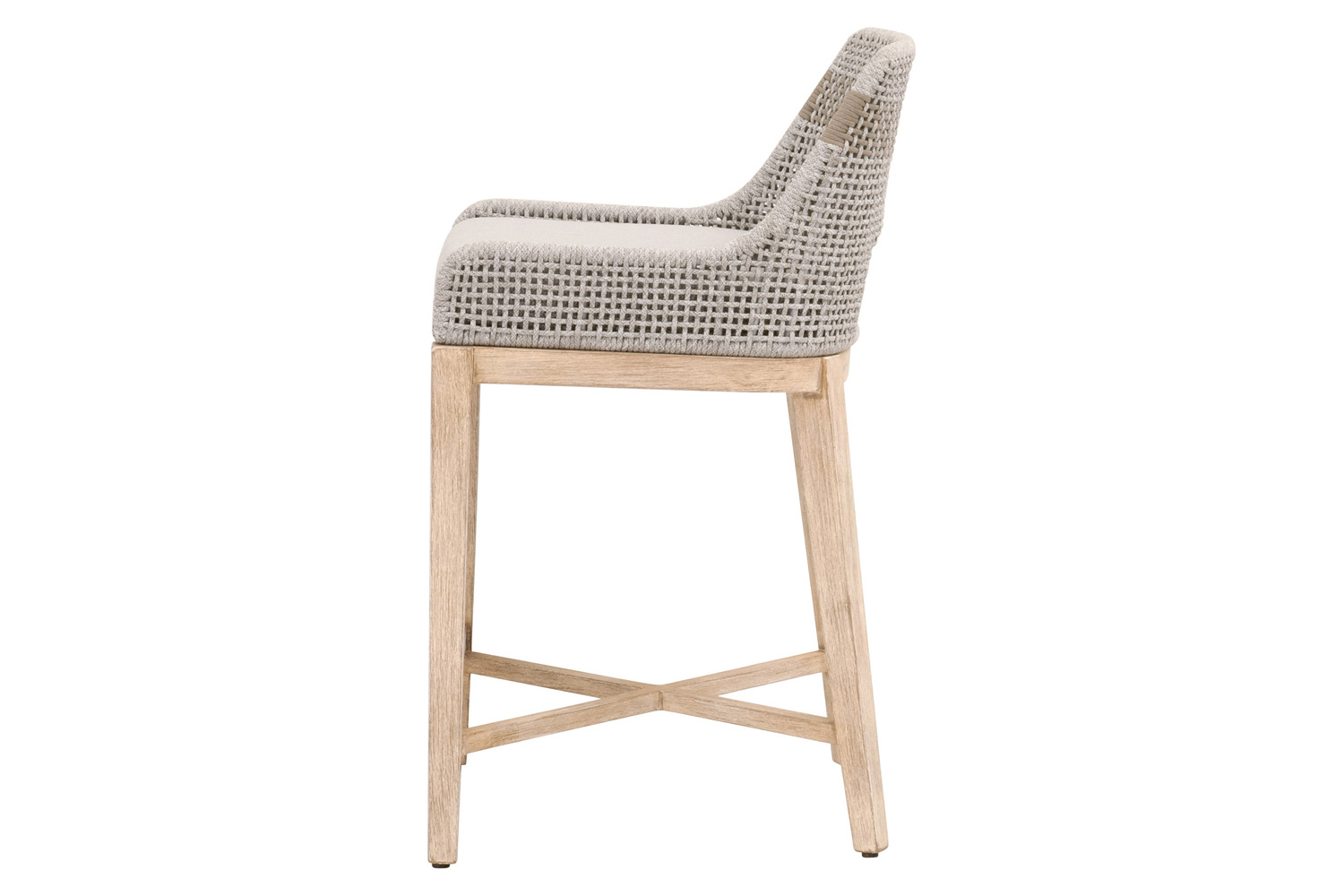 Essentials Woven Tapestry Counter Stool - Taupe White