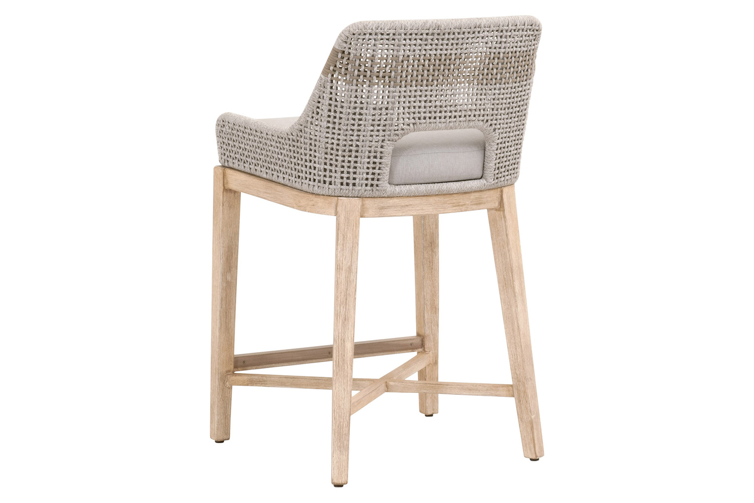 Essentials Woven Tapestry Counter Stool - Taupe White