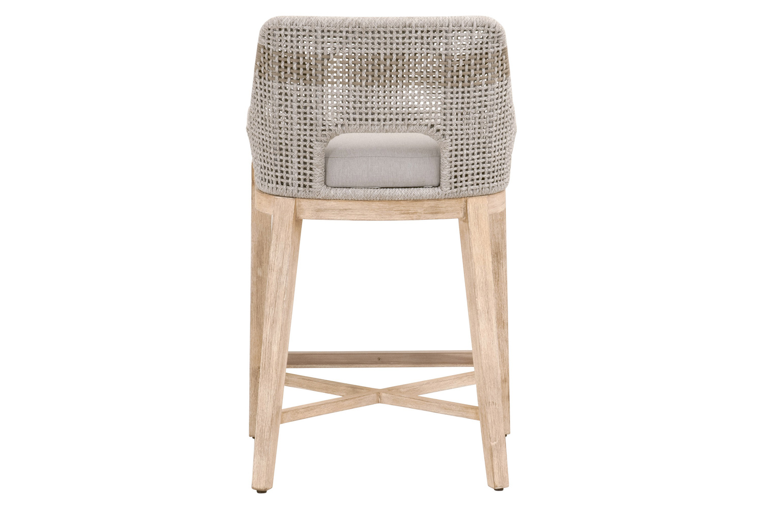 Essentials Woven Tapestry Counter Stool - Taupe White