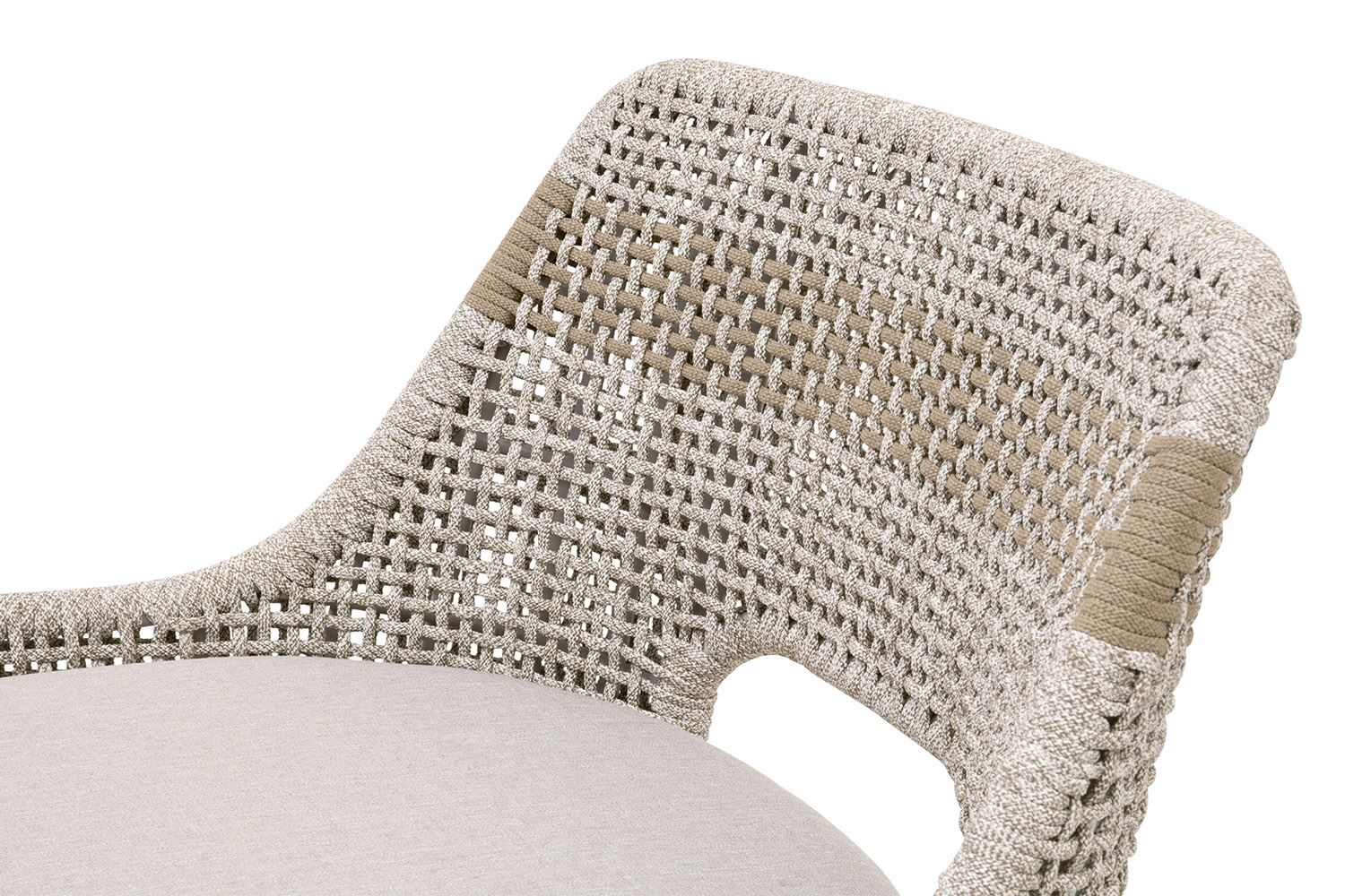 Essentials Woven Tapestry Counter Stool - Taupe White