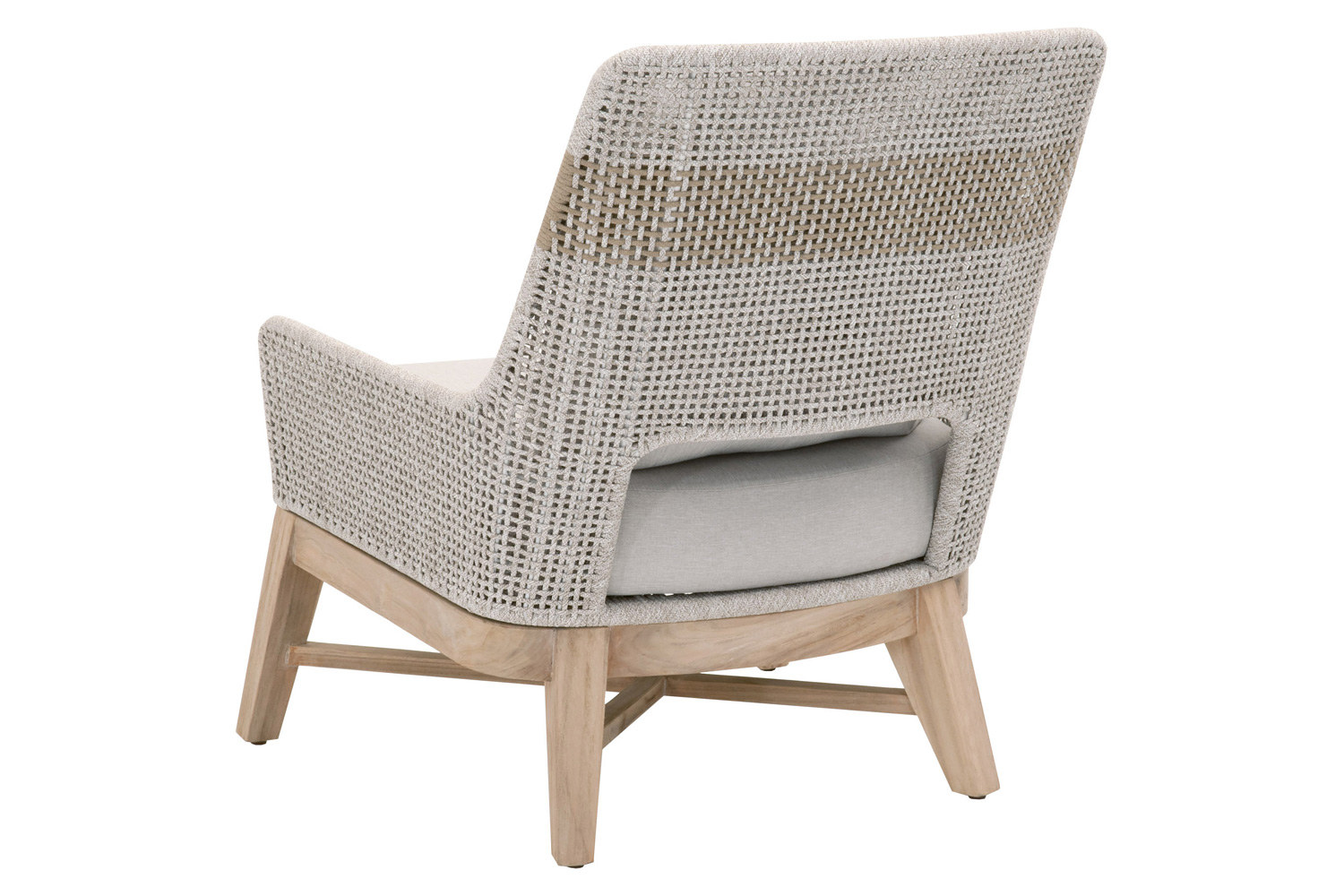 Essentials - Woven Tapestry Outdoor Club Chair in Taupe