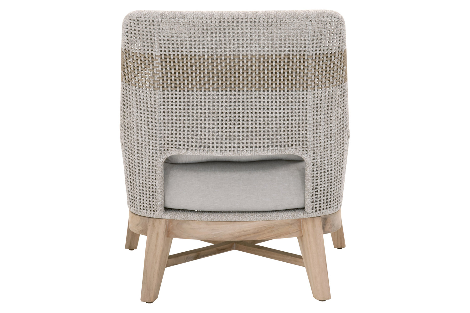 Essentials - Woven Tapestry Outdoor Club Chair in Taupe