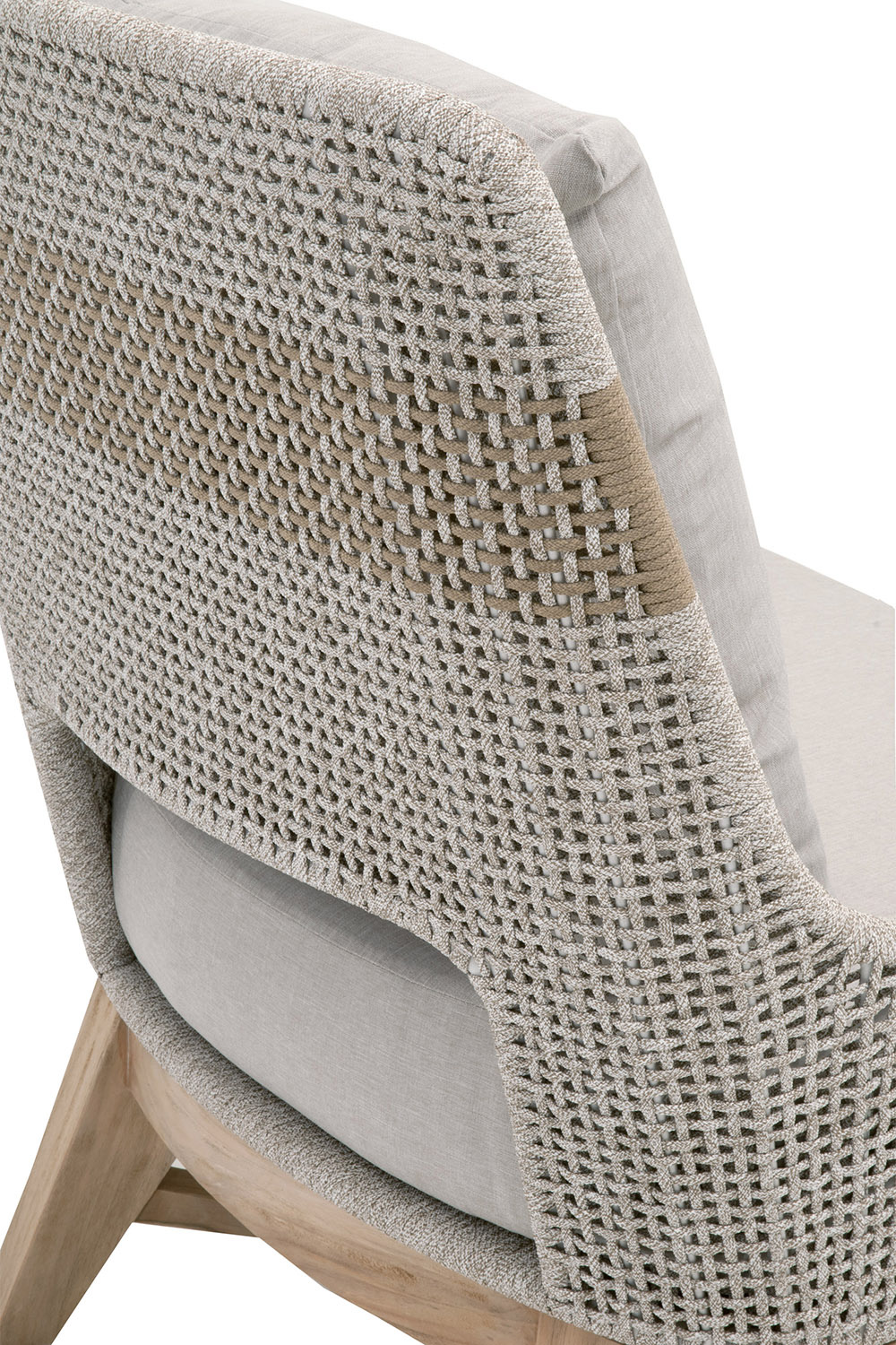 Essentials - Woven Tapestry Outdoor Club Chair in Taupe