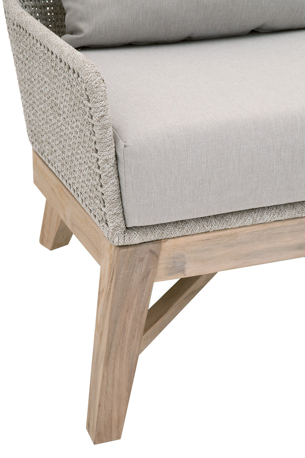 Essentials - Woven Tapestry Outdoor Club Chair in Taupe