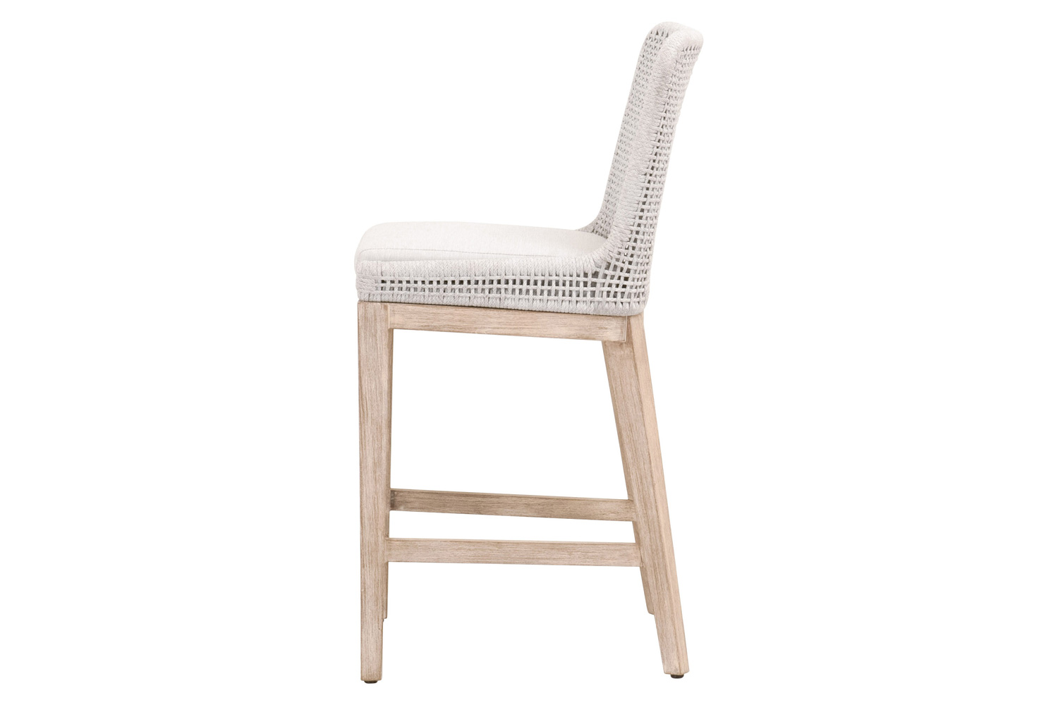 Essentials Woven Mesh Counter Stool - White Speckle Natural Gray