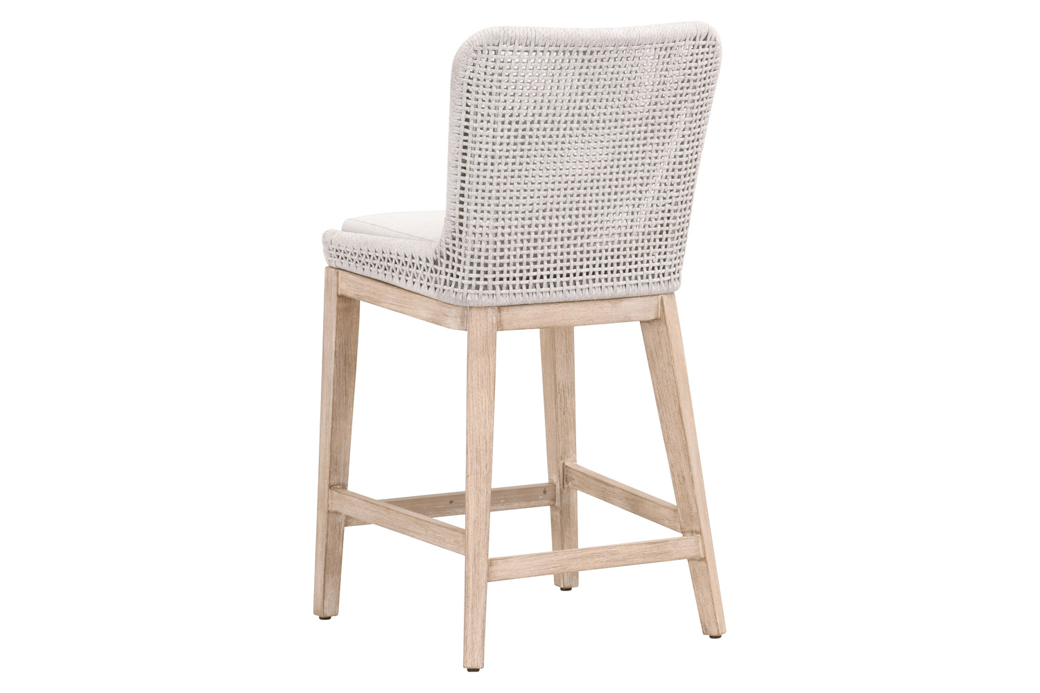 Essentials Woven Mesh Counter Stool - White Speckle Natural Gray